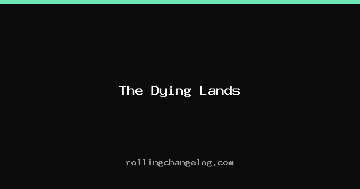The Dying Lands cover