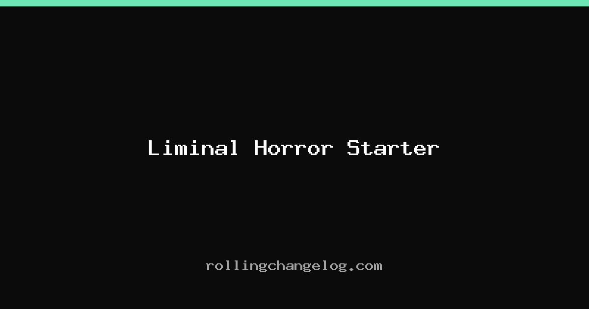 Liminal Horror Starter cover