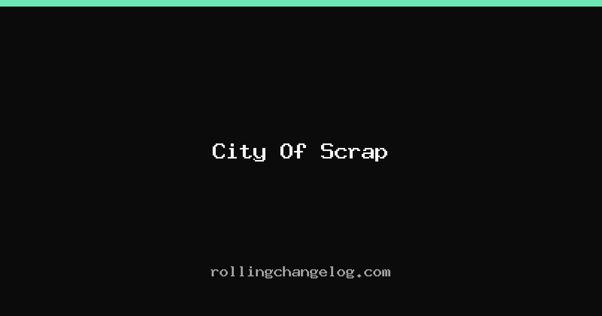 City Of Scrap cover