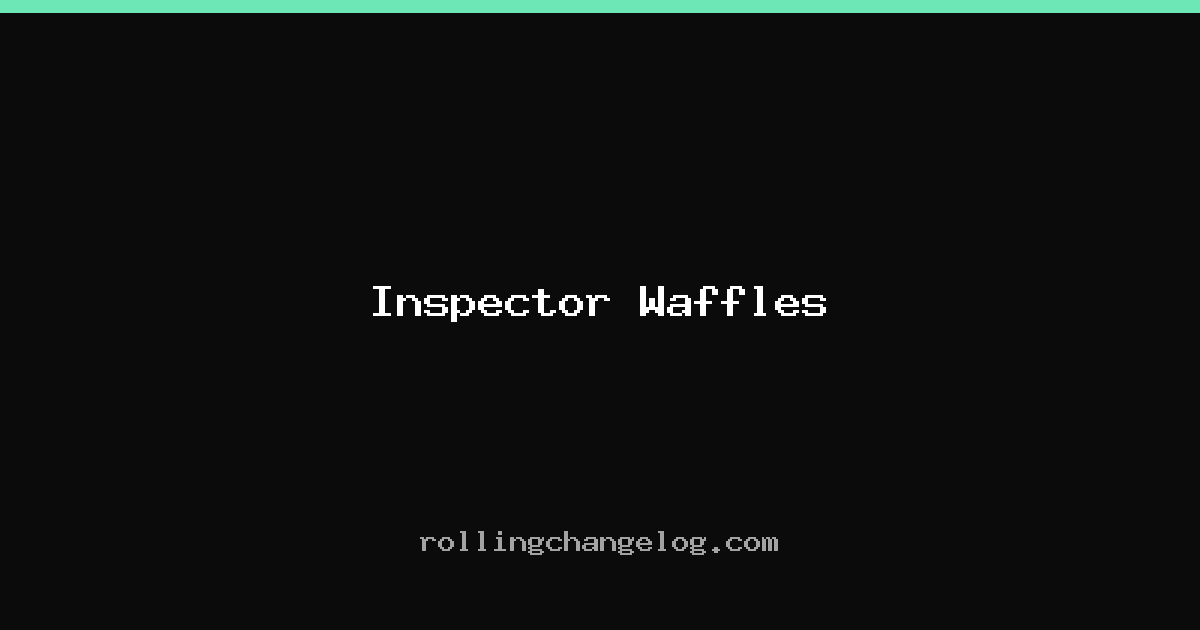 Inspector Waffles cover