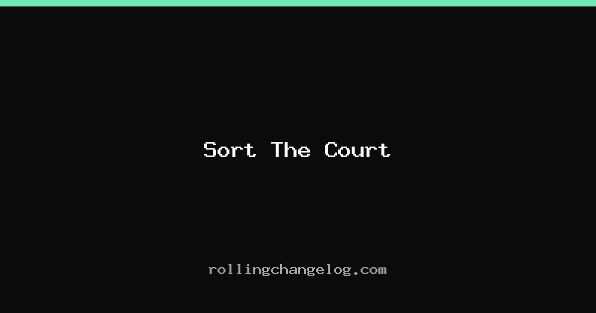 Sort The Court cover