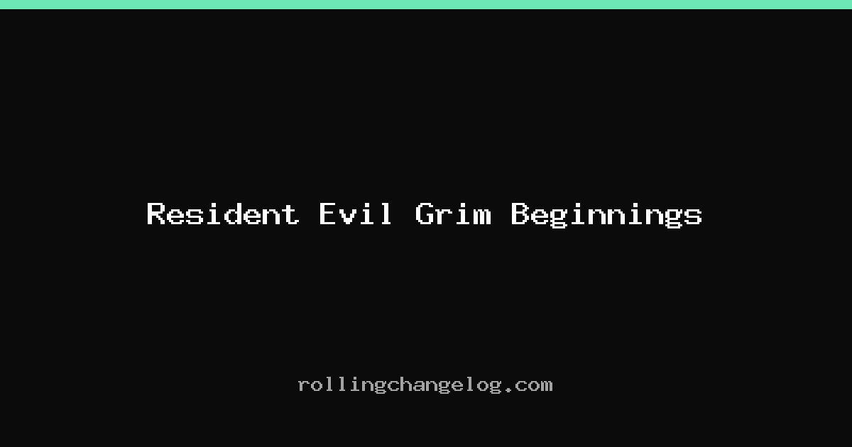 Resident Evil Grim Beginnings cover