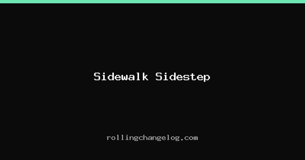 Sidewalk Sidestep cover