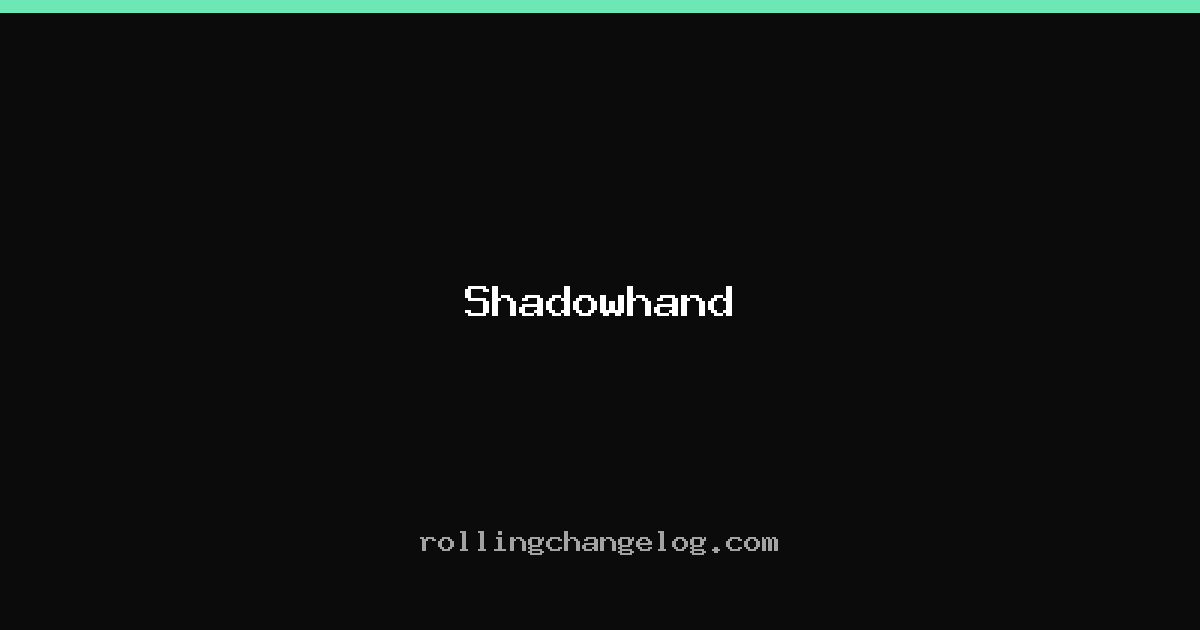 Shadowhand cover