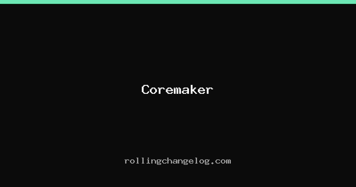 Coremaker cover
