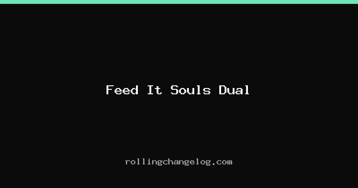 Feed It Souls Dual cover