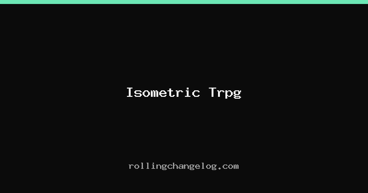 Isometric Trpg cover