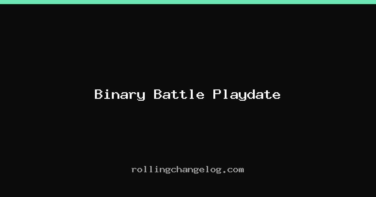 Binary Battle Playdate cover