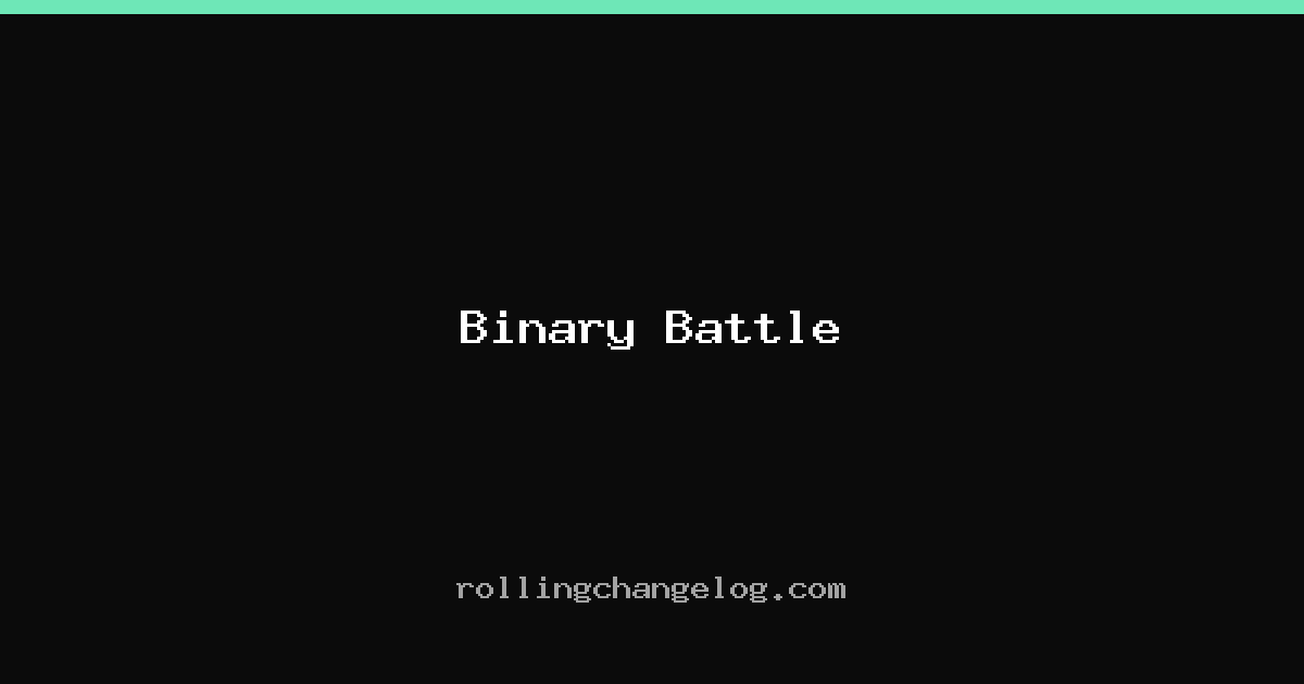 Binary Battle cover