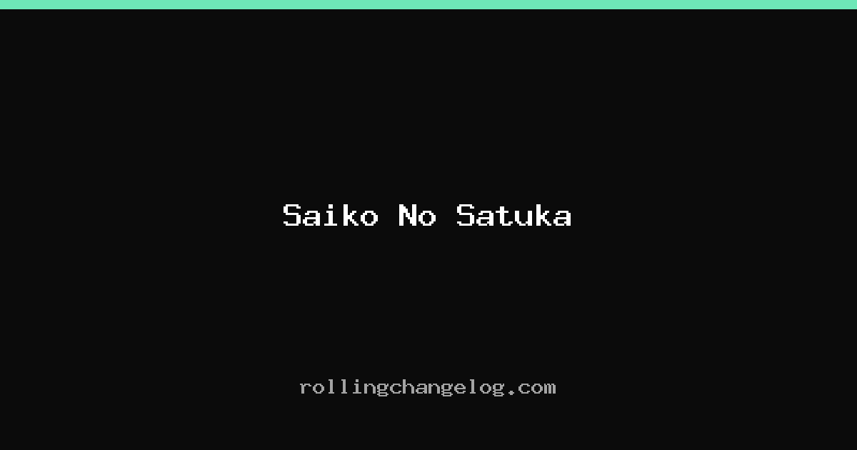 Saiko No Satuka cover