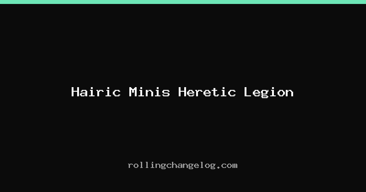 Hairic Minis Heretic Legion cover