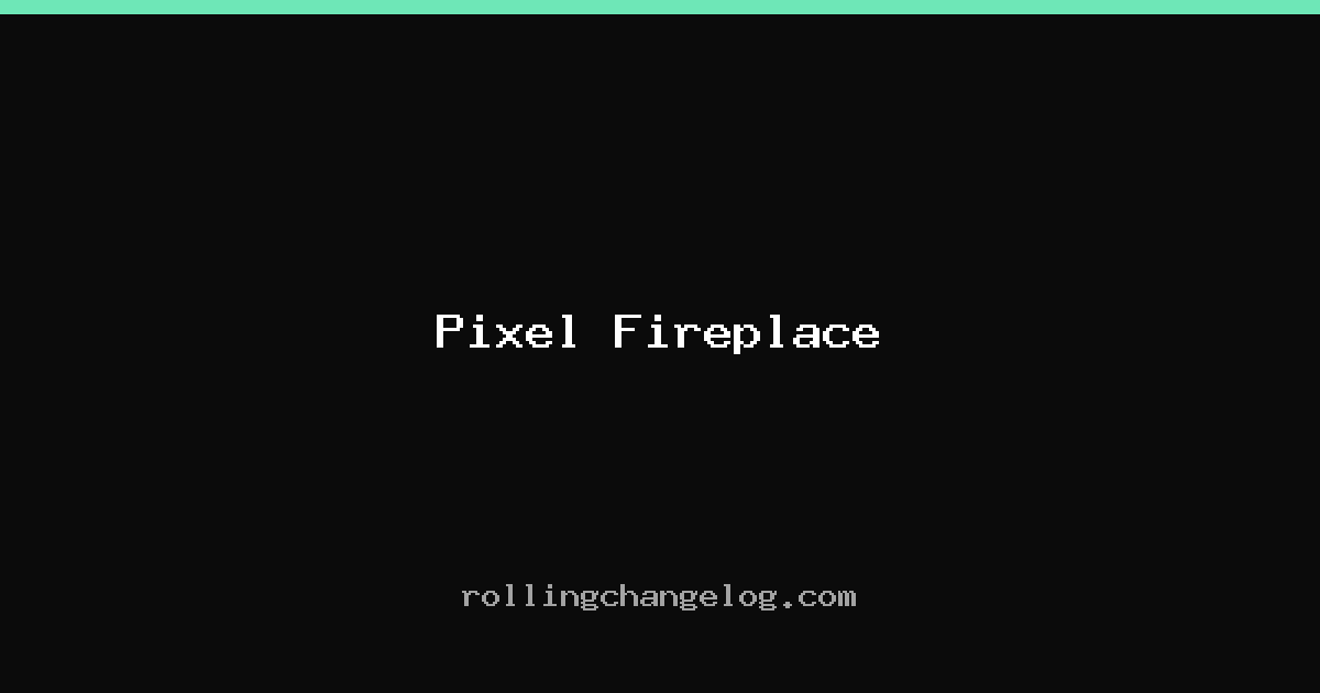 Pixel Fireplace cover