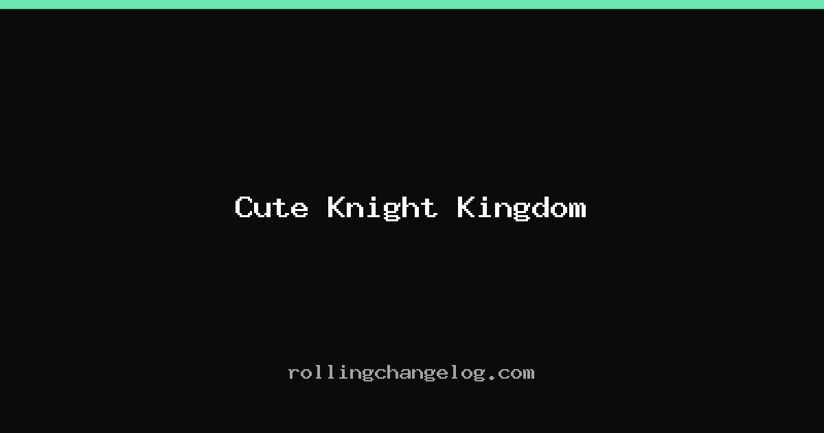 Cute Knight Kingdom cover