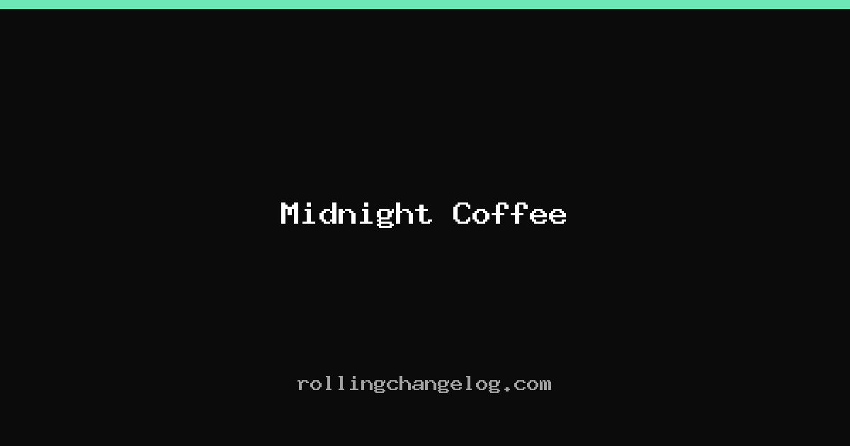 Midnight Coffee cover