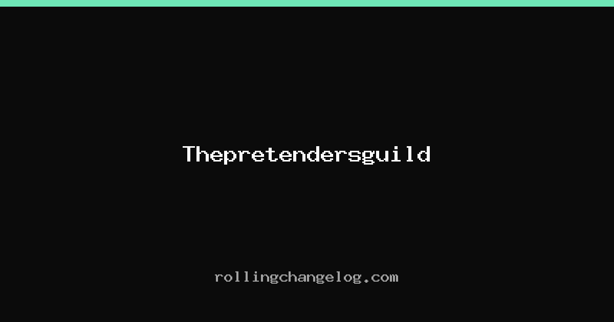 Thepretendersguild cover