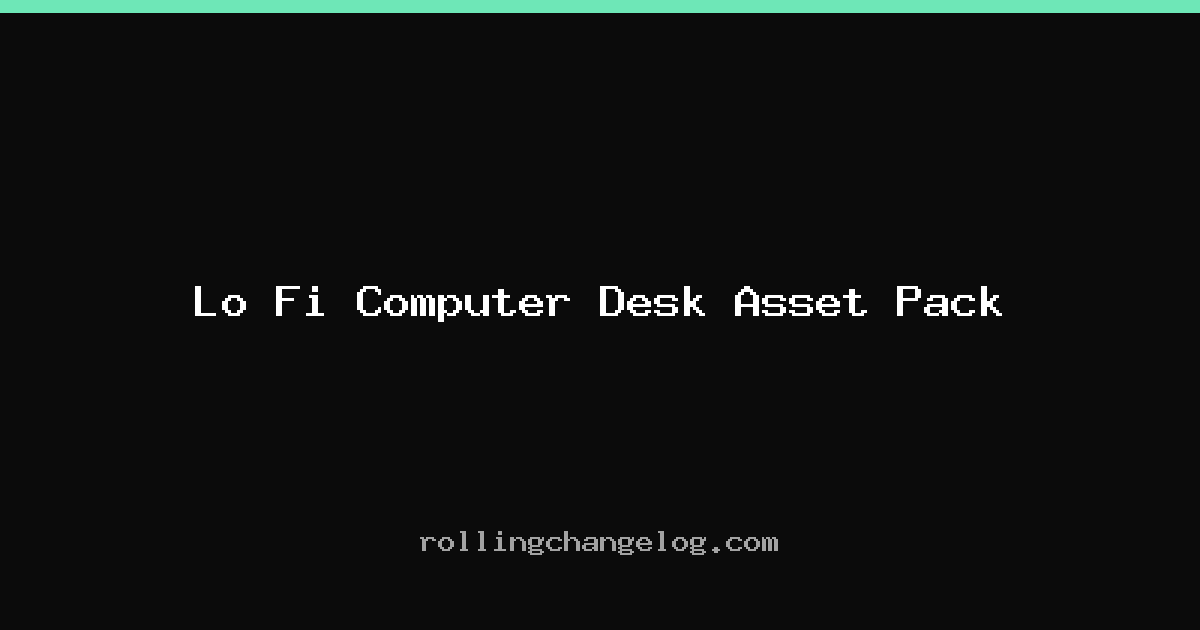 Lo Fi Computer Desk Asset Pack cover