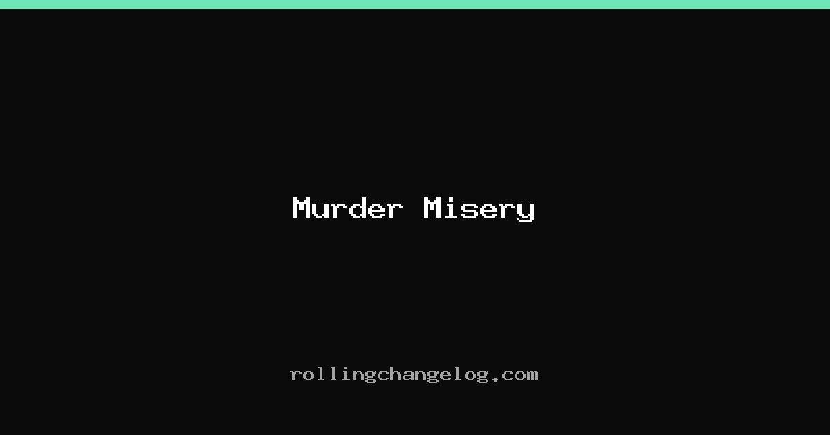 Murder Misery cover