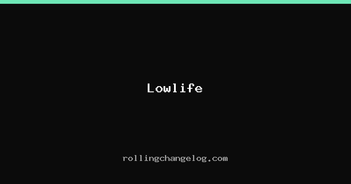 Lowlife cover
