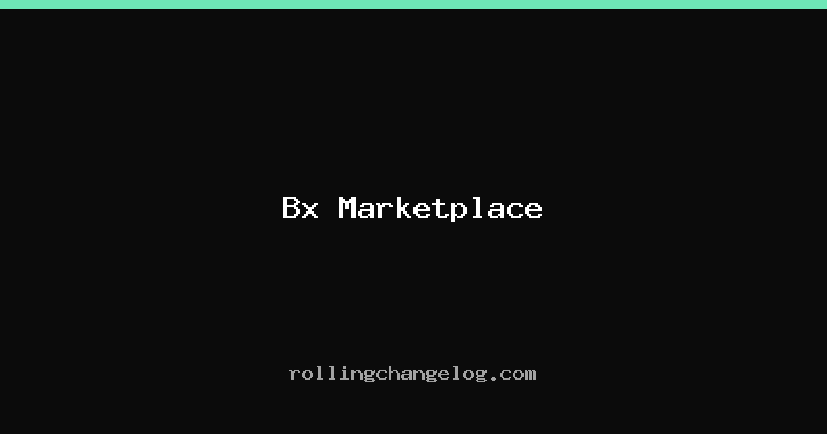 Bx Marketplace cover