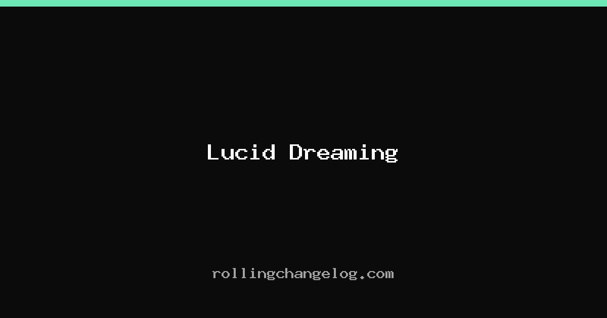 Lucid Dreaming cover