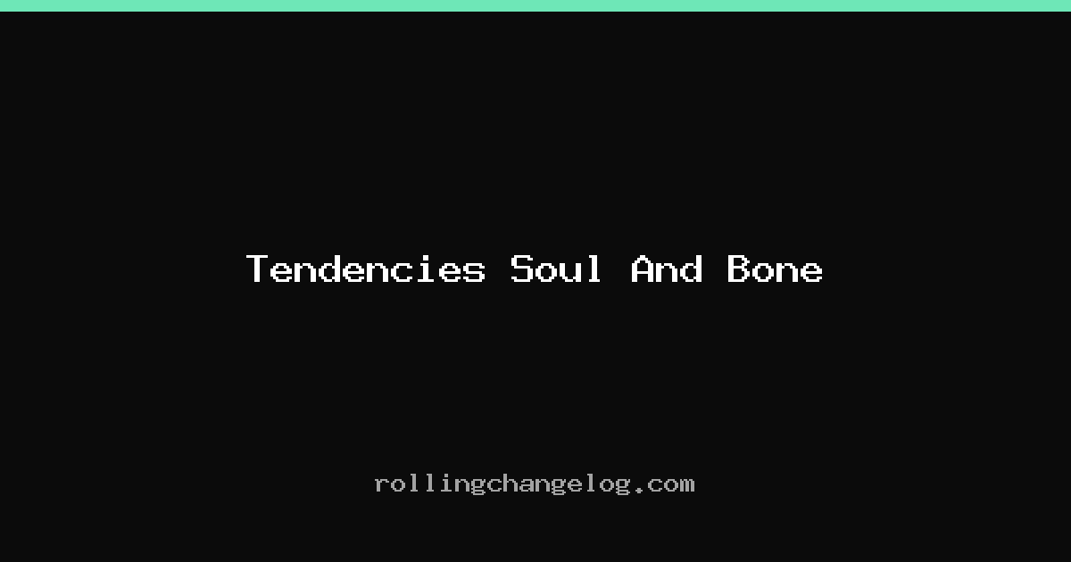 Tendencies Soul And Bone cover