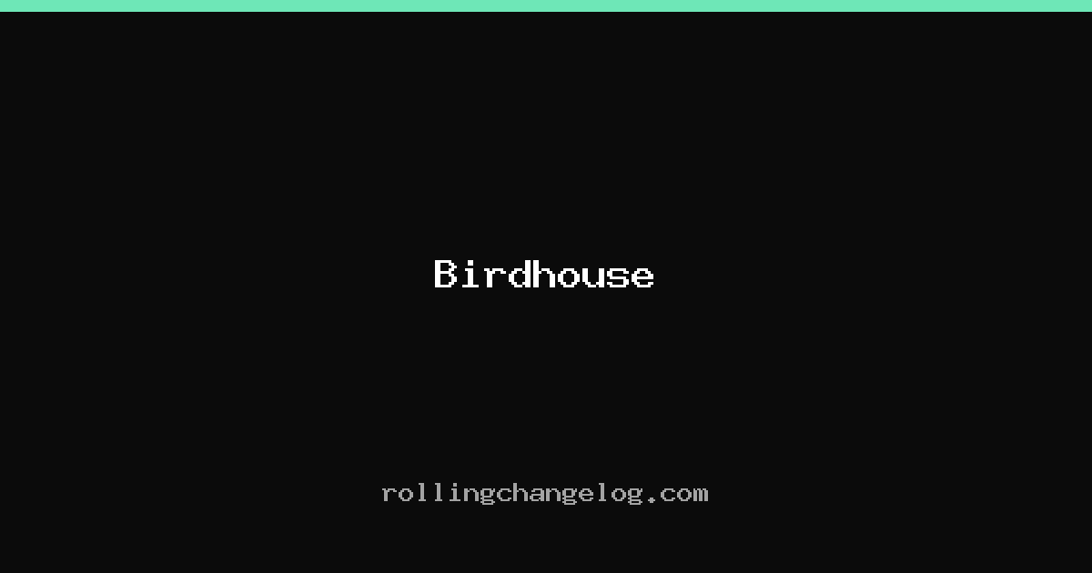 Birdhouse cover