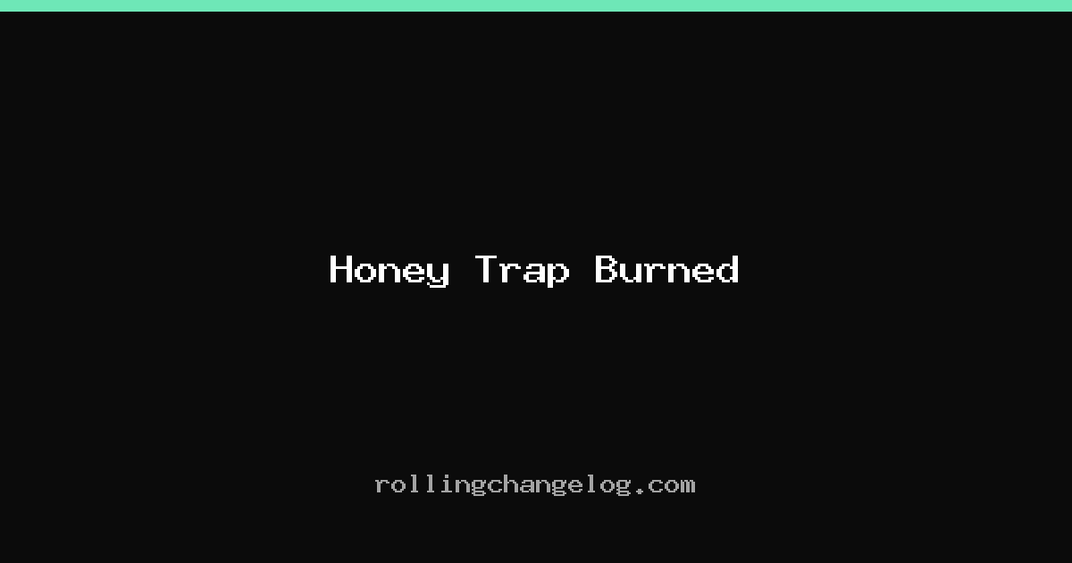 Honey Trap Burned cover