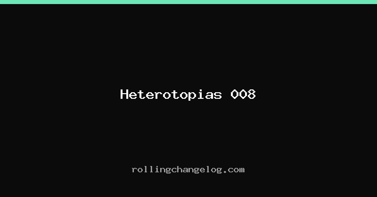 Heterotopias 008 cover