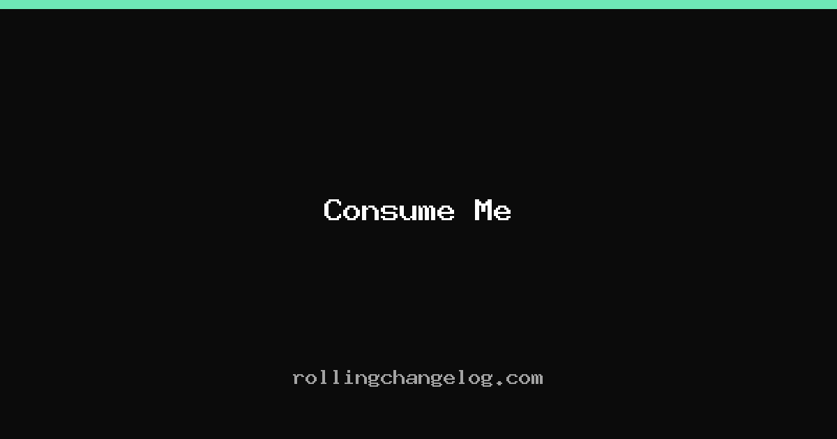 Consume Me cover