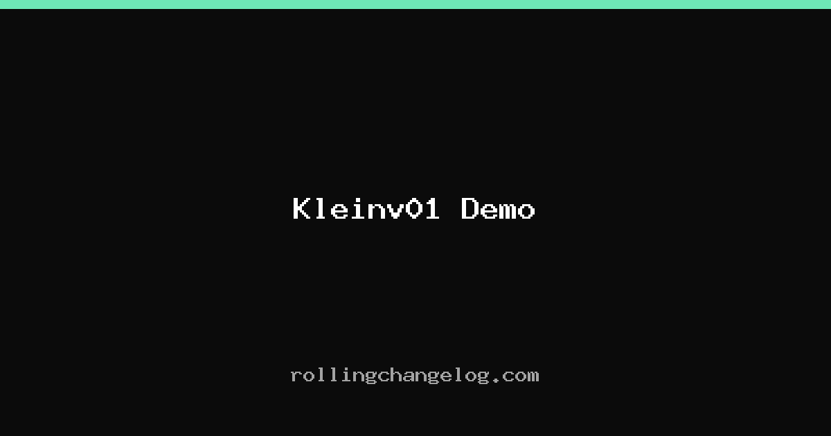Kleinv01 Demo cover