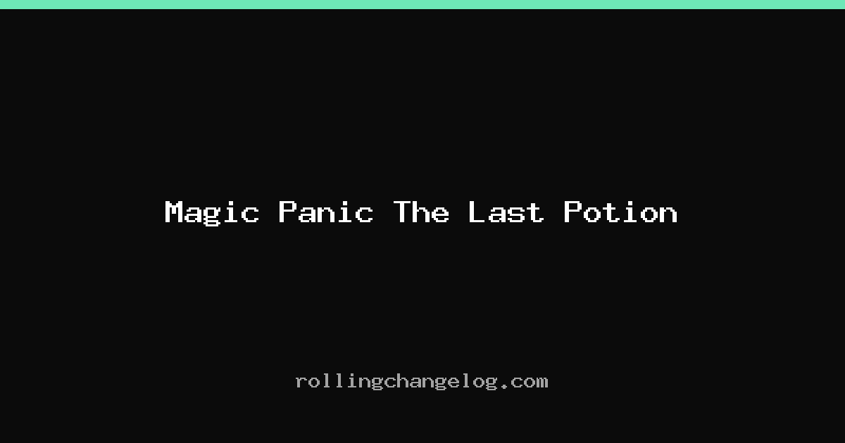 Magic Panic The Last Potion cover