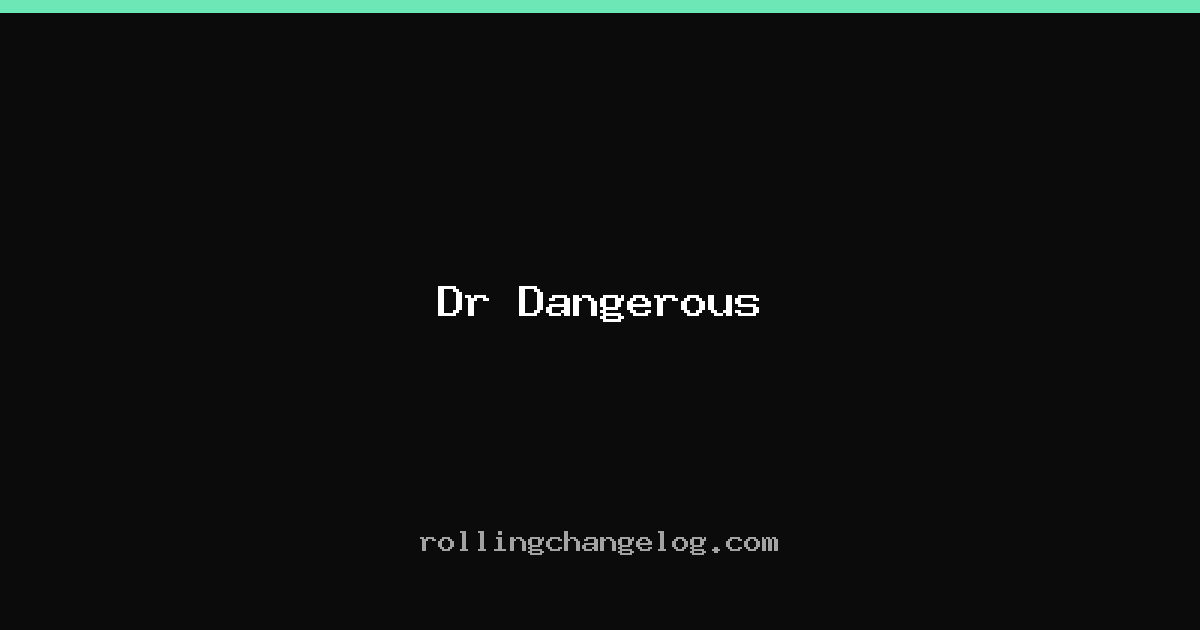 Dr Dangerous cover