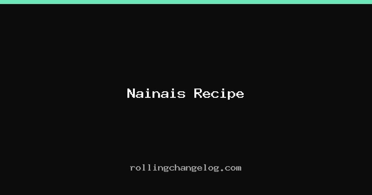 Nainais Recipe cover