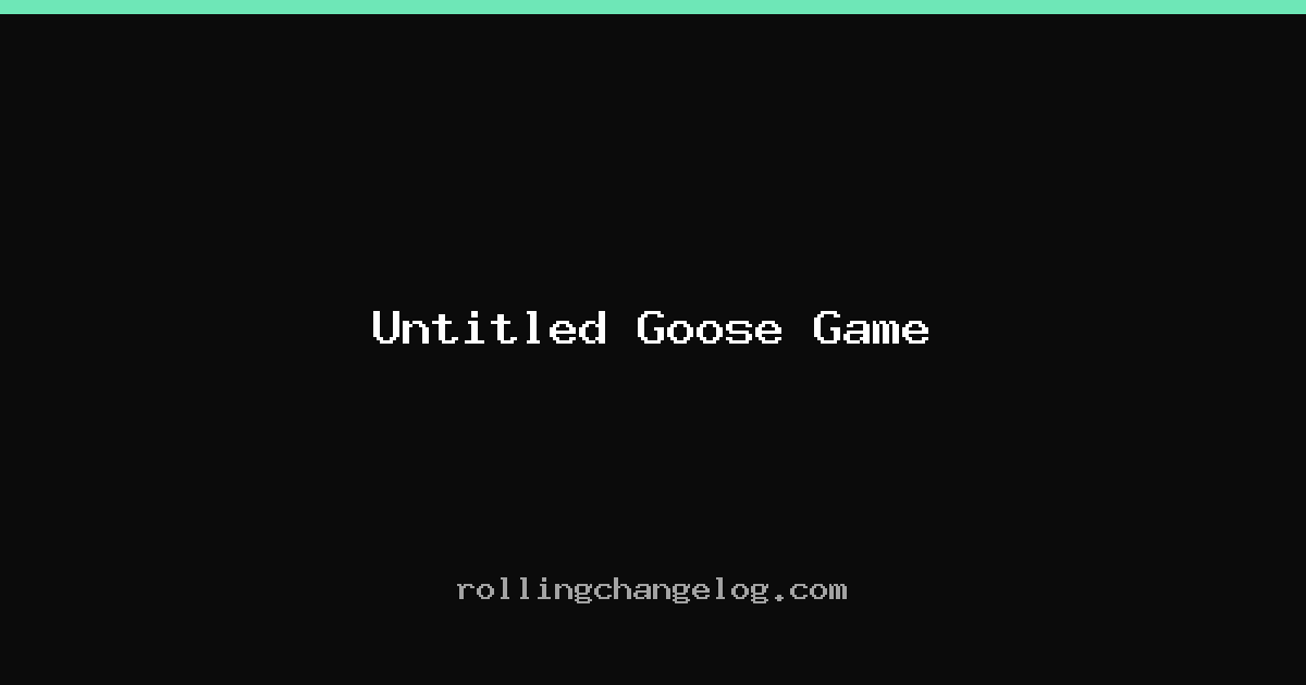 Untitled Goose Game cover