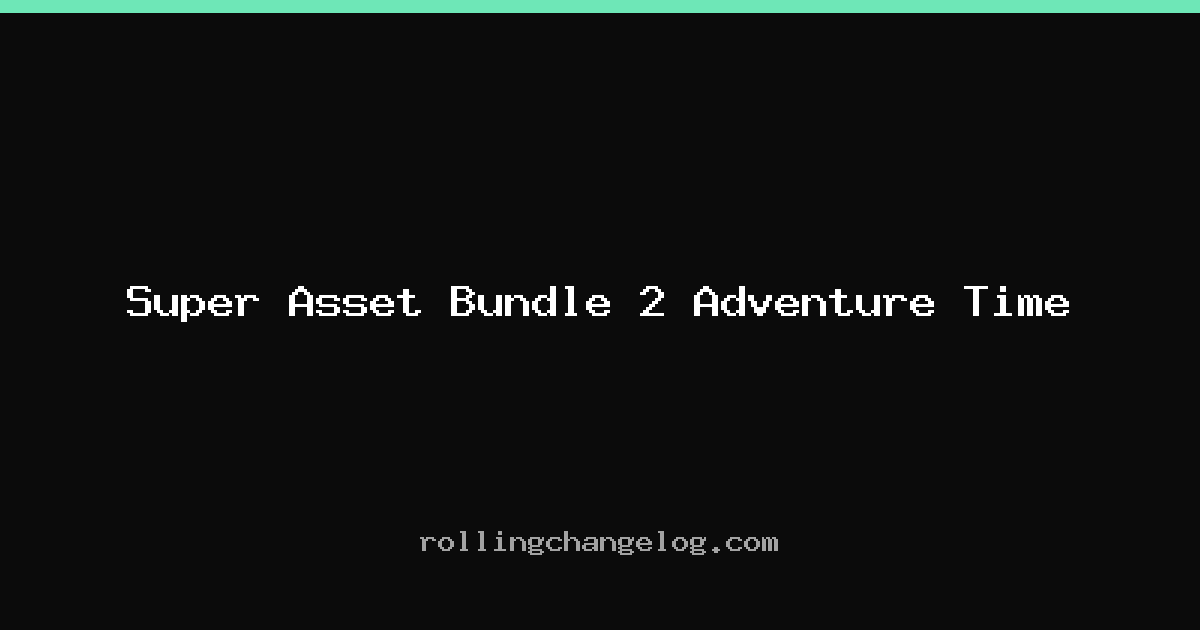 Super Asset Bundle 2 Adventure Time cover