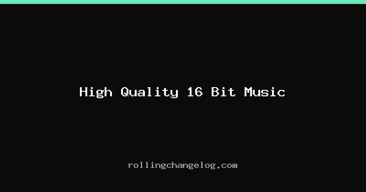 High Quality 16 Bit Music cover