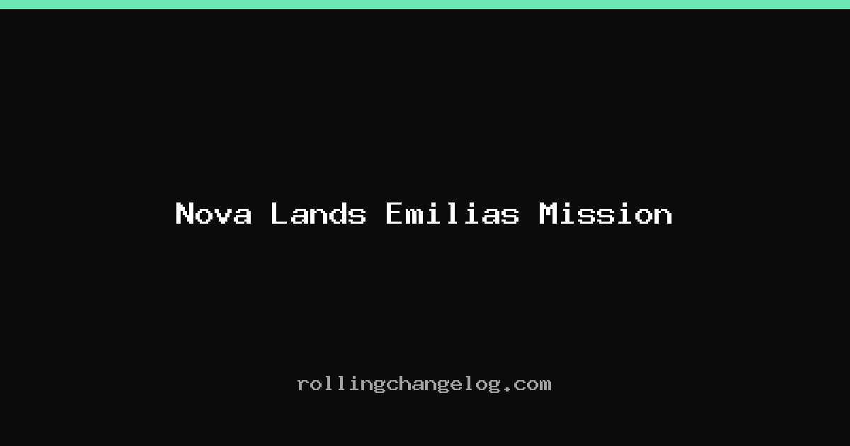 Nova Lands Emilias Mission cover