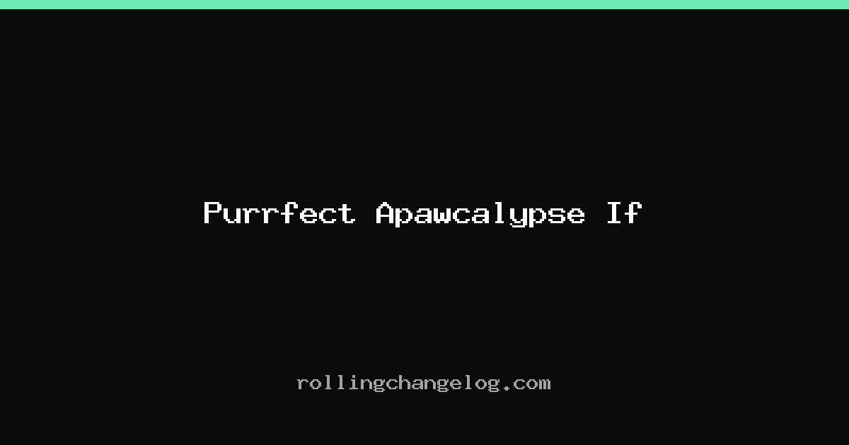 Purrfect Apawcalypse If cover