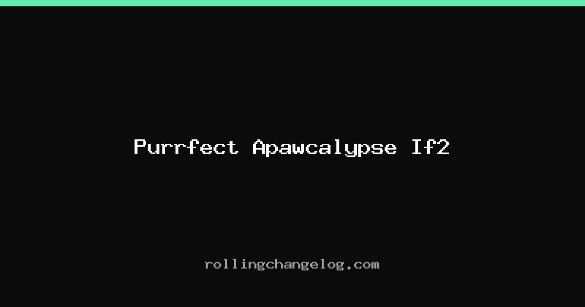 Purrfect Apawcalypse If2 cover