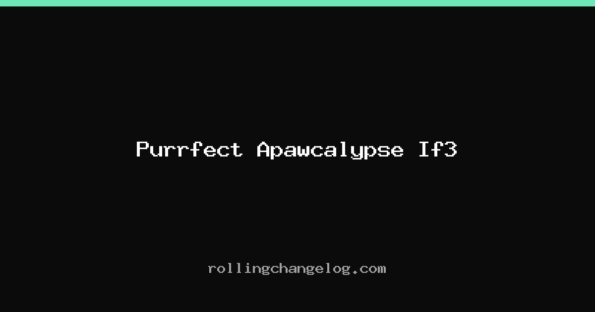 Purrfect Apawcalypse If3 cover