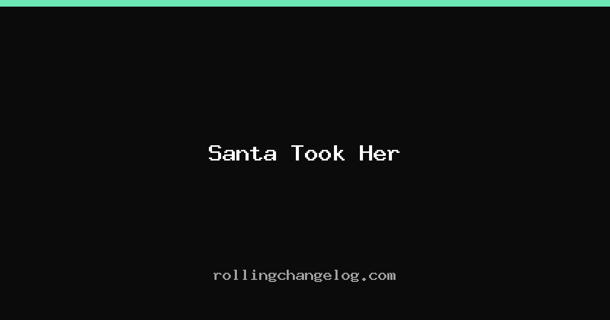 Santa Took Her cover