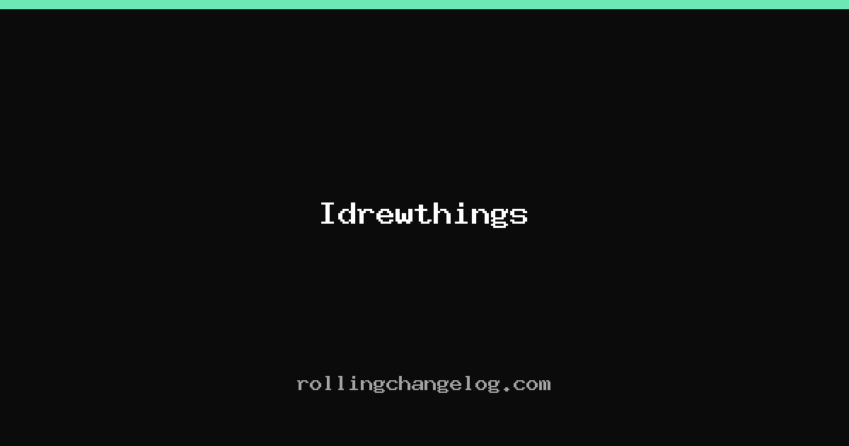 Idrewthings cover