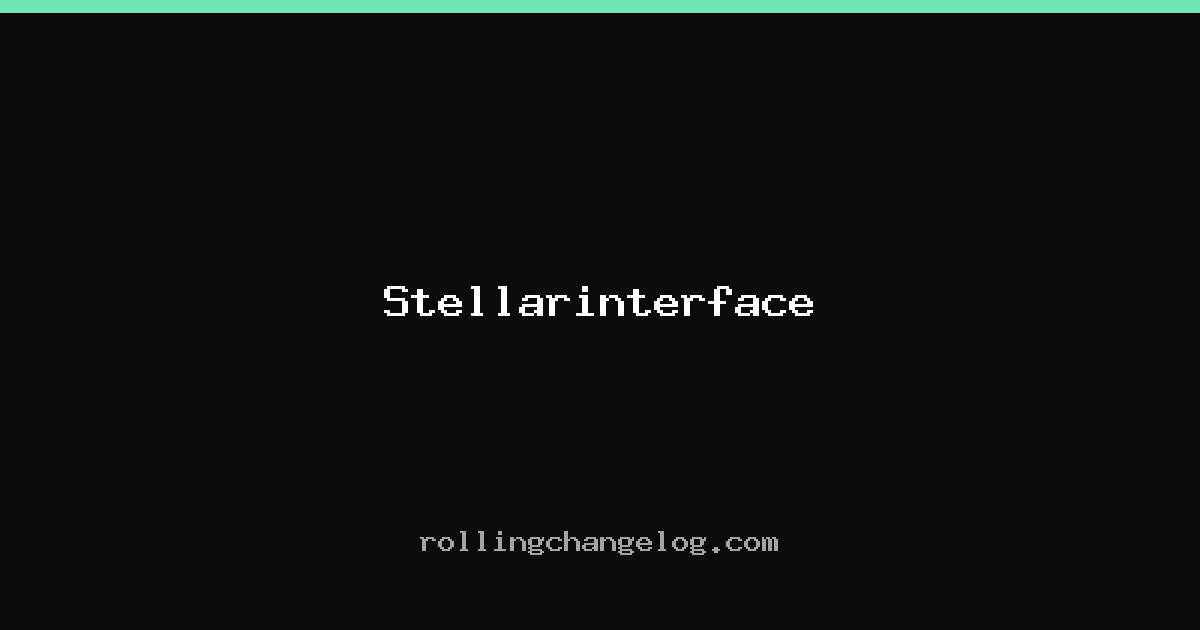 Stellarinterface cover