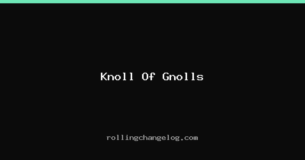 Knoll Of Gnolls cover