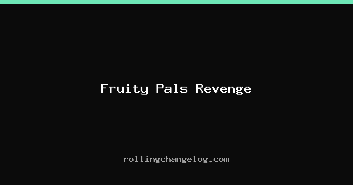 Fruity Pals Revenge cover