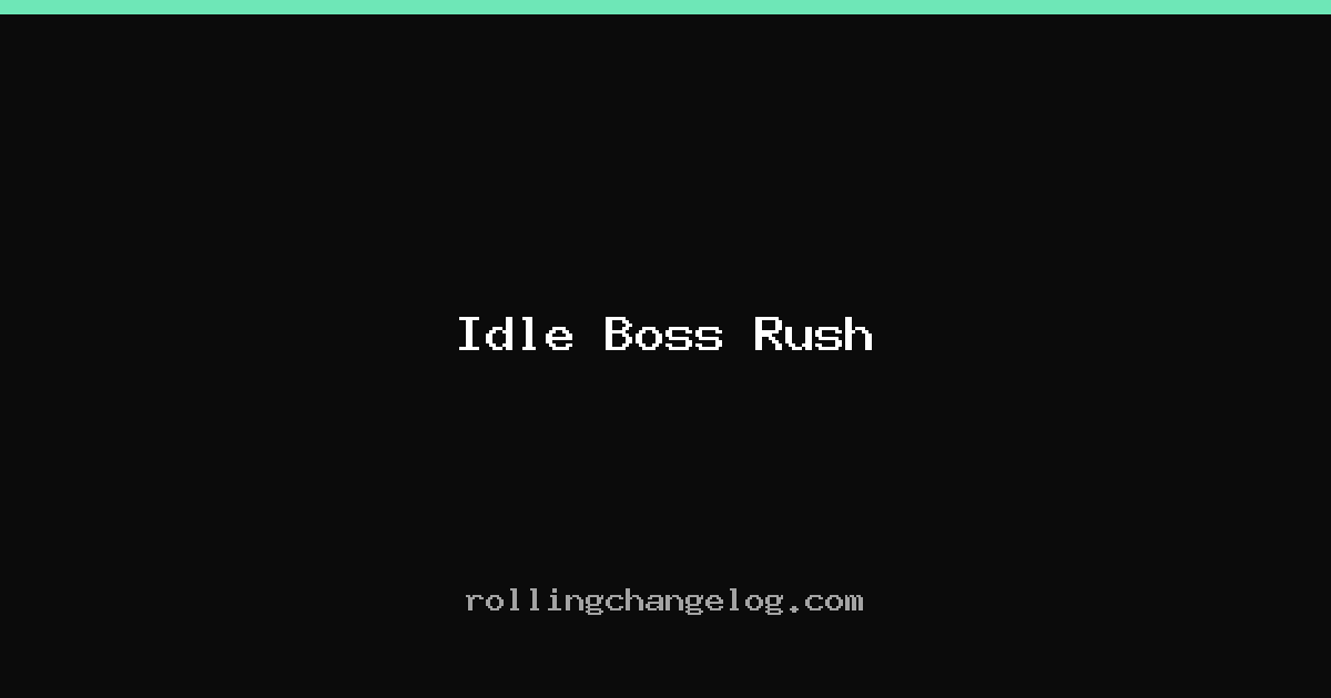 Idle Boss Rush cover