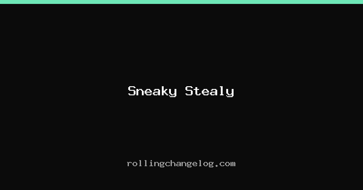 Sneaky Stealy cover