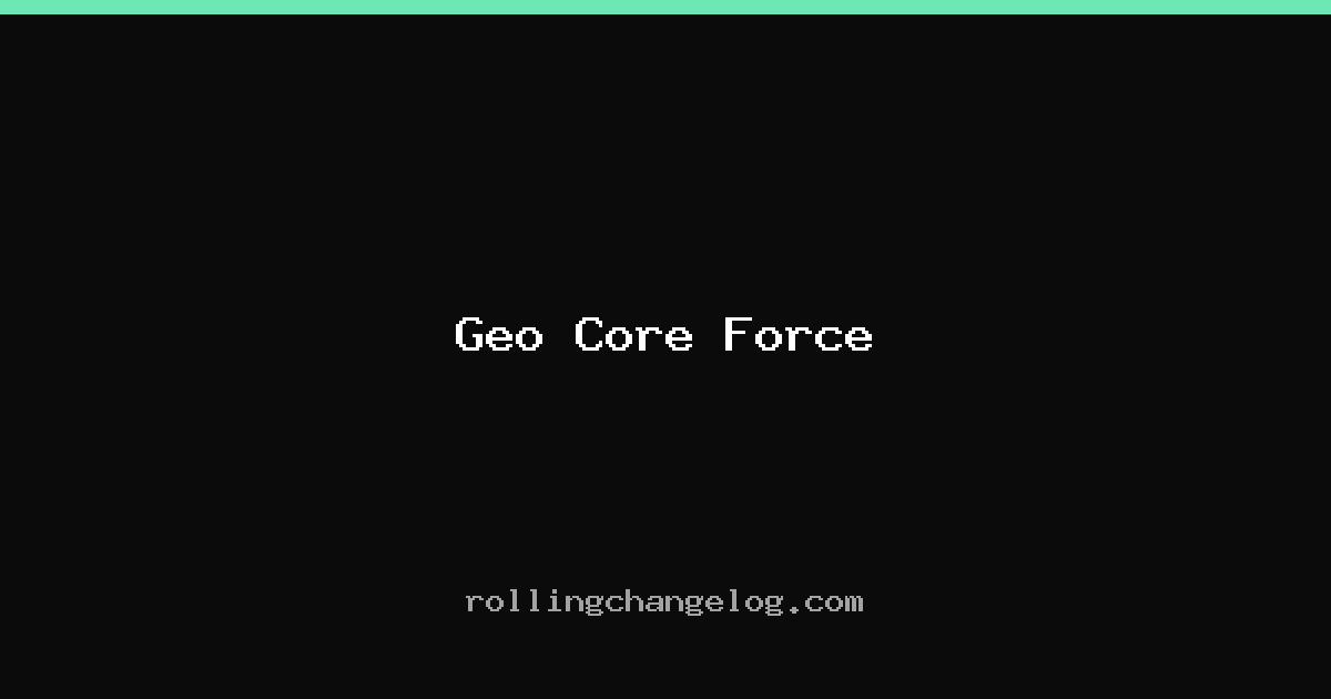 Geo Core Force cover