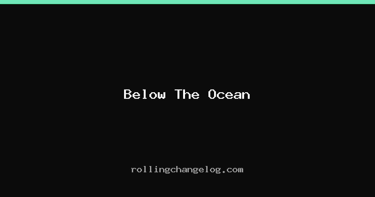 Below The Ocean cover