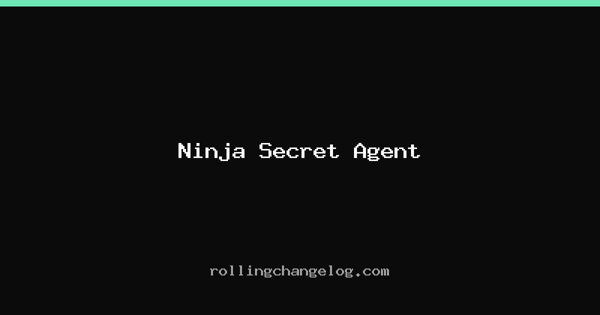 Ninja Secret Agent cover